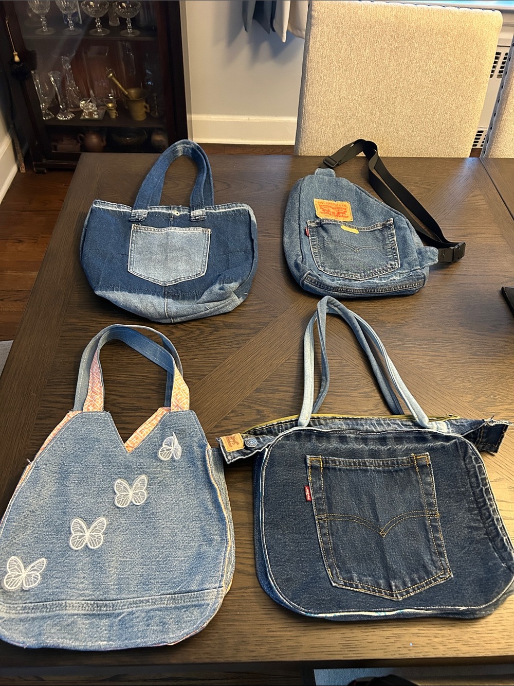 Recycled Denim Tote Bags PICK ONE